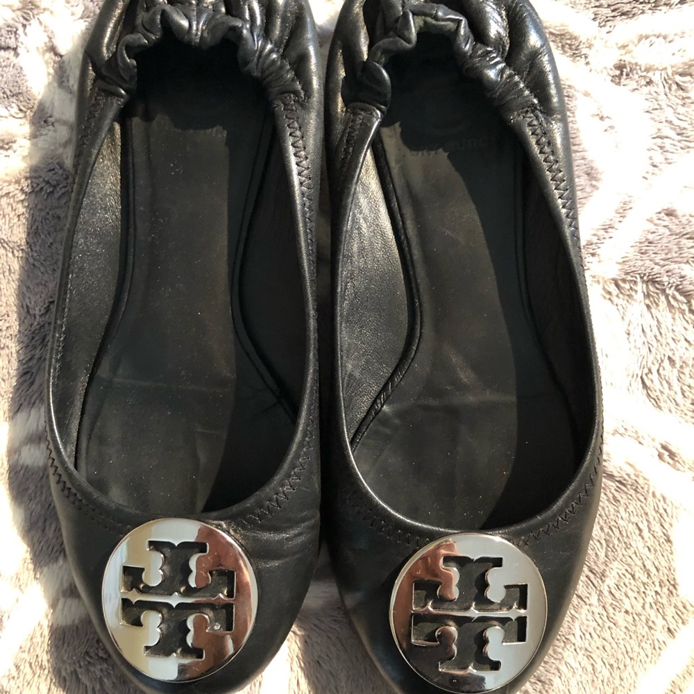Black Tory Burch Reva Flats